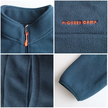 Pioneer Stovykla šiltu vilnos hoodies vyrams, prekės ženklo-drabužių rudens-žiemos užtrauktukas palaidinės vyrų kokybės vyrų drabužiai AJK902321