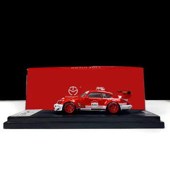 TimeMicro x Moxtoys 1:64 RWB 964 Raudona Balta Diecast Modelio Automobilių