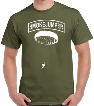 Smokejumper T-Shirt - Gaisrininkas Parašiutu Miškų Gaisrų 1456