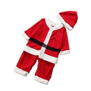 Kalėdų kūdikių drabužiai infantil kalėdų senelio kostiumas kūdikių naujagimių berniukų bebe rompers naujųjų metų