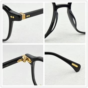2020 Aikštėje Prekės ženklo Projektavimo optiniai Akinių Rėmeliai Vyrų Acetatas Retro Klasikiniai skaidrūs Akiniai, Optiniai Trumparegystė akinių rėmeliai