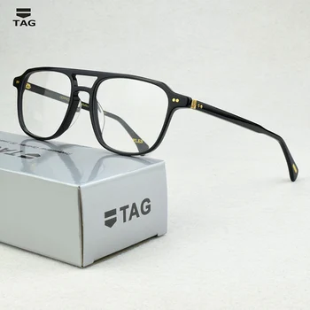 2020 Aikštėje Prekės ženklo Projektavimo optiniai Akinių Rėmeliai Vyrų Acetatas Retro Klasikiniai skaidrūs Akiniai, Optiniai Trumparegystė akinių rėmeliai