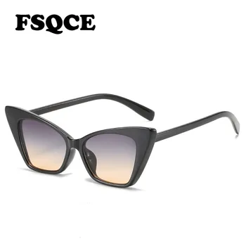 FSQCE Cat Eye Akiniai nuo saulės Moterims, Prabangos Prekės Dizainerio Mados Ponios Retro Moterų Saulės Akiniai Oculos De Sol UV400