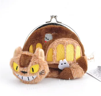 Studio Ghibli Mano Kaimynas Totoro Katė Autobusų Pliušinis Monetos Rankinėje Krepšys