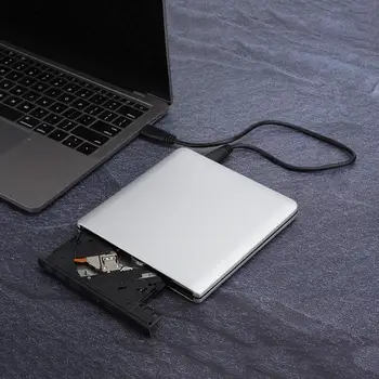 USB 3.0 Išorinis DVD/CD+/-RW Drive Burner Slim Portable Vairuotojas, DVD įrašymo įrenginį MacBook 