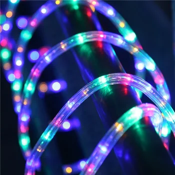 Neonas Led Rainbow šviesos Vamzdžiai 8 Režimas 220V Ištisus Du Laidus apšvietimo Vandeniui Lauko Kalėdų, Vestuvių Dekoras RGB Led žibintai
