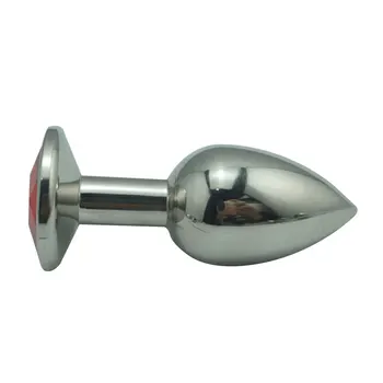 Sunkiųjų mažo dydžio nerūdijančio plieno analinis butt plug metalo deimantų papuošalai karoliukai 12 spalvą pasirinkti fetišas įterpti sekso žaislais vyrams, moterims