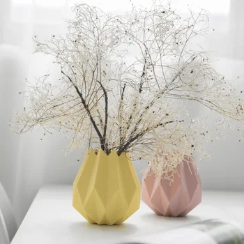 Mados Origami Vazos Keramikos Stalo big Vaza Namų Puošybai vaza Šiuolaikinės europos stiliaus Gėlių vaza Namų Apdaila