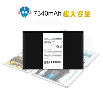 ISUN 2vnt/daug Apple iPad 2 Oro Pakeitimo Vidinio Akumuliatoriaus A1567 A1547 7340mAh baterija IPad 6