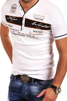 ZOGAA Prekės ženklo Vyrai T Marškinėliai trumpomis Rankovėmis Atsitiktinis Slim Fit Medvilnės V-kaklo, Kvėpuojantis Atspausdintas T Shirt Mens Vasaros Viršūnes Tees Marškinėlius Vyrams