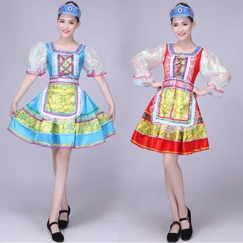 Moterų Tautinių Šokių Kostiumai Klasikinio Rusijos Tradicinių Šokių Kostiumai Vaikams Mergaičių Kinų Nacionalinės Suknelė Moterims