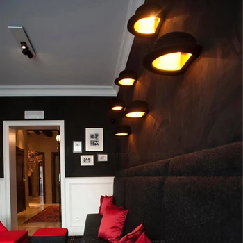 Top hat LED siena šviesos modernus minimalistinio vandeniui sienos sconce viešbučio koridoriaus fone sienos miegamajame aliuminio sienos lempos