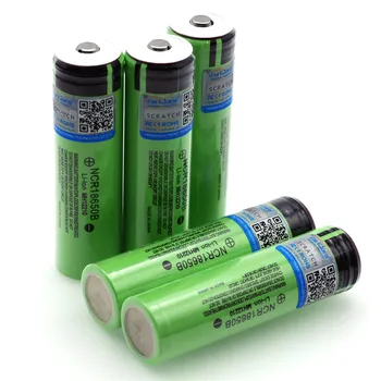 6PCS VariCore Originalus 18650 NCR18650B 3400mAh 3.7 V, Li-ion Įkraunama baterija su Smailiomis(Nr. PCB), žibintuvėlis baterijos