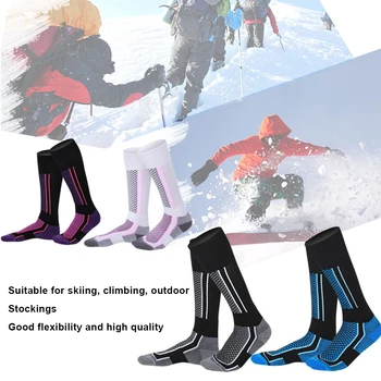 Moterų, Vyrų, Vaikų, Žiemą Šiltas Slidinėjimo Sniego Sporto Kojinės Šilumos Ilgio Slidinėjimo Sniego Pėsčiųjų Žygiai Sporto Rankšluostį Kojinės Merino Vaikų Karšto