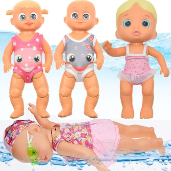 Kūdikių Plaukimo Lėlė Atspari Vandeniui Švietimo Protingas Elektros Lėlės Vandens Pramogos Jungtinio Kilnojamojo Plaukti Lėlės Kūdikiams, Žaislų Mergaitėms Dovanų