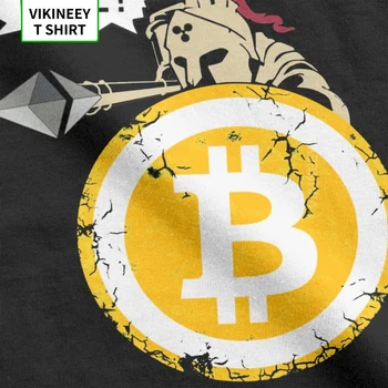 Bitcoin HODL Jūsų Cryptos Cryptocurrency Juokingi Marškinėliai Vyrams trumpomis Rankovėmis Drabužius, Naują Atvykimo Marškinėliai, Medvilnės Marškinėliai