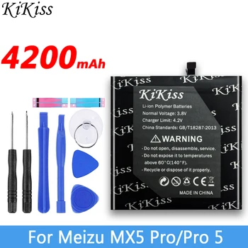 4200mAh BT56 už Meizu Meizy MX5 Pro / Pro 5 Pro5 M5776 Smart Mobilųjį Telefoną, Didelės Talpos Baterija