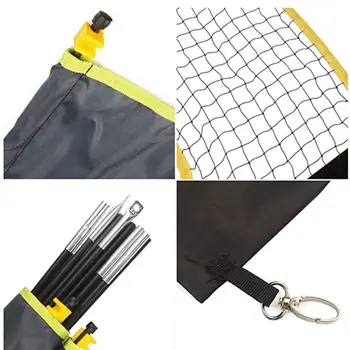 Nešiojamų Badmintono Net su Stovu Atlikti Krepšys, Sulankstomos, Tinklinis, Teniso Badmintono Net – Easy Setup Lauko/Patalpų