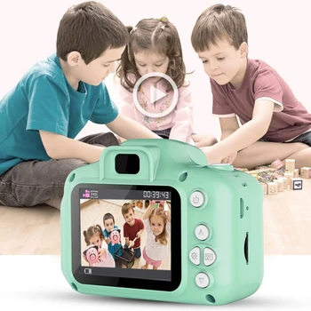 Nekilnojamojo Mini Kamera Vaikams, Žaislų, Animacinių 2 Colių HD Ekranas, Skaitmeninės Kameros, Vaizdo įrašymo Kameros Kalbos Perjungimo Laikas Fotografavimo