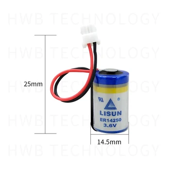 5pack LISUN LISUN 1 / 2AA ER14250 3,6 V ličio baterija su plug Delta PLC 