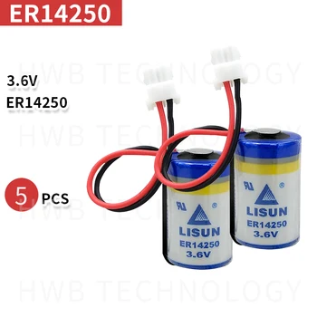 5pack LISUN LISUN 1 / 2AA ER14250 3,6 V ličio baterija su plug Delta PLC 