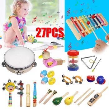 Vaikai, Kūdikis, Kūdikis Garso Muzikiniai Žaislai, Vaikų Švietimo Žaislas Medinis Kselofonu Mušamųjų Muzikos instrumentų Su Saugojimo Krepšys