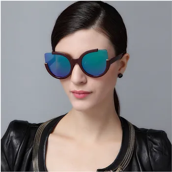 Pusiau Taškus Cat eye Cateye Didelis Markės Dizaineris Moterims Saulės Akiniai Moterų Veidrodis Akiniai nuo saulės moterims Gafas Retro Oculos UV400