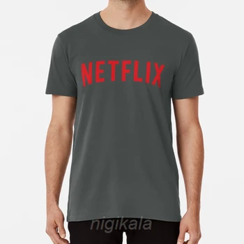 Raudona Netflix Logo T shirt 