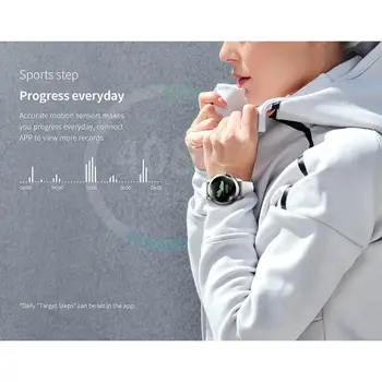 KW10 Smart Watch Moterų IP68 Vandeniui Širdies ritmo Monitoringo Bluetooth 