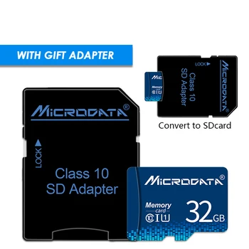 Nekilnojamojo talpos atminties kortelę 32GB Class10 Micro SD Kortelės, 