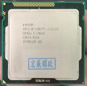 Intel Core i3-2130 I3 2130 Processor (3M Cache, 3.40 GHz), LGA1155 Dual-Core PC Kompiuterio Desktop CPU