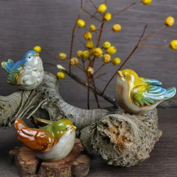 Porceliano Šalis Meilės Paukščiai Vesti Gimtadienio Ornamentu Keramikos Miniatiūriniai Apdailos Spalvinga Amatų Vestuvių Nori Dovanos