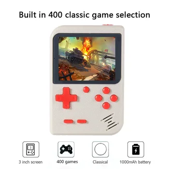 Žaidėjas Nešiojamų Žaidimų Konsolės Retro Nešiojamas Kišenėje LCD Žaidimų Konsolės Įkrovimo Klasikinis Retro 400 Vaizdo Žaidimai