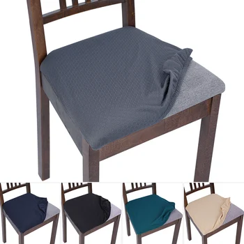 Spandex Elastinga Kėdė Padengti Kieta Spalva Sėdynės Raštas Ruožas Atveju Tvirtos Anti-purvinas Modernių Biuro, Virtuvės Kėdės Sėdynės Padengti