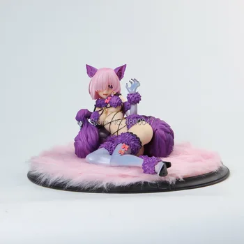 12cm Košė Kyrielight katė mergina Likimas Grand Kad Shielder Žvėris Seksualių merginų Veiksmų Skaičius, japonų Anime PVC suaugusiųjų Veiksmų Skaičiai
