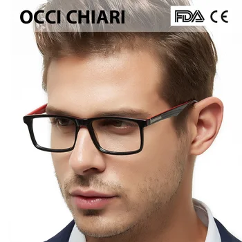 OCCI CHIARI Vyrų Akinių Rėmeliai Akinių oculos de grau gafas Acetatas, skaidraus Lęšio Optinės Trumparegystė Recepto Akiniai W-CAPUA