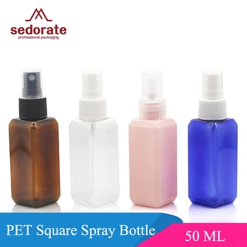 Sedorate 20 vnt./Daug Didmeninės 50ML PET Plastiko Purškimo Butelis, Kosmetikos Rūkas Aautomizer Aikštėje Butelį Kvepalai JX026