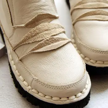 Careaymade-Naujas grynai rankų darbo natūralios odos batus,retro meno mori mergina Butai, batai,Moterų literatūra Atsitiktinis Vieno batai