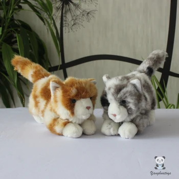 Gražus žaislas, skirtas mergina Realiame gyvenime pliušinis spalvos katės lėlės žaislas, minkšti kimštiniai žaislai, geros kokybės lėlės pateikti Apdaila