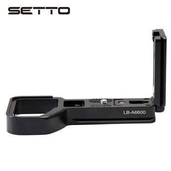 SETTO Pro Vertikali L Tipo Laikiklis Trikojo Greito Atpalaidavimo Plokštės pagrindas Sony A6600 A 6600 vaizdo Kamera