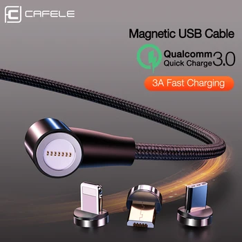 CAFELE QC3.0 Magnetinio USB Duomenų Kabelis Sinchronizavimo Įkrovimo Kabelis, Skirtas 