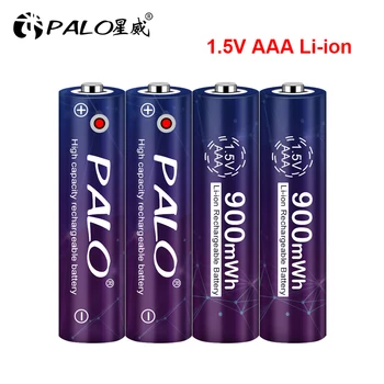 1,5 V li-ion AAA akumuliatorius 900mwh aaa 3A baterijos