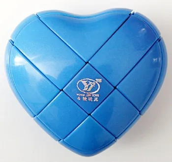 YJ Yongjun Meilės Magijos Kubo Galvosūkį Širdies Tipas 3x3 Greitis Kubo Profesinės Twist Cubo Magico Švietimo Žaislai, Kalėdų