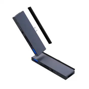 Mosible USB C Hub HDMI Adapteris Su USB-C PD TF, SD, USB 3.0 3.5 mm Jack Port USB C Tipo Dock For 2020 