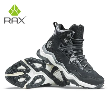 RAX Vyrų Vaikščiojimo Batai, žieminiai Neperšlampami Lauko Sneaker Vyrai Odos Trekas Batai Takas, Kempingas, Alpinizmas Sportiniai odiniai batai