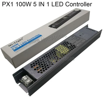 MiLight PX1 100W 5 IN 1 LED Valdiklis įmontuotą elektros Energijos Tiekimo 2.4 G RF/WIFI APP/Alexa Balso Kontrolės 24V RGB RGBW RGB+BMT juostelės