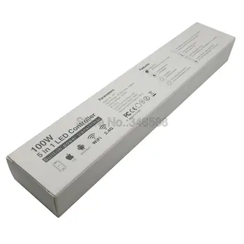 MiLight PX1 100W 5 IN 1 LED Valdiklis įmontuotą elektros Energijos Tiekimo 2.4 G RF/WIFI APP/Alexa Balso Kontrolės 24V RGB RGBW RGB+BMT juostelės
