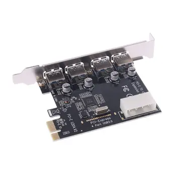 BGEKTOTH Aukštos Kokybės 4 Port PCI-E, USB 3.0 HUB 