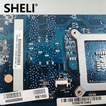 SHELI H000052360 H000052590 Pagrindinė plokštė, Skirtas Toshiba Satellite C850 L850 Nešiojamas Plokštė SLJ8E HM76 gma hd DDR3 visiškai išbandytas