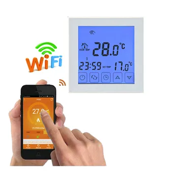 WiFi LCD Jutiklinis Ekranas Termostatas Smart Digital Elektros HeatingTemperature Kontrolierius Kontrolės mobilusis telefonas